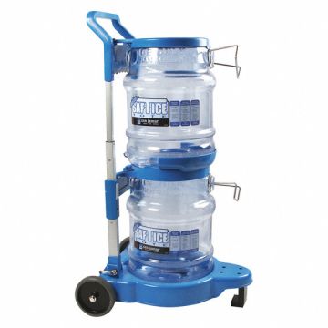 Ice Tote Transport Cart Blue 24-3/4 H