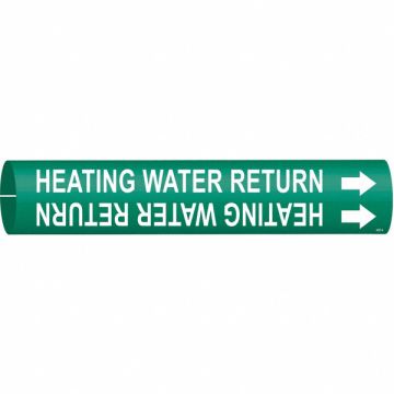 Pipe Marker Heating Water Return
