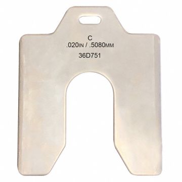 Slotted Shim 4x4 Inx0.020In PK20