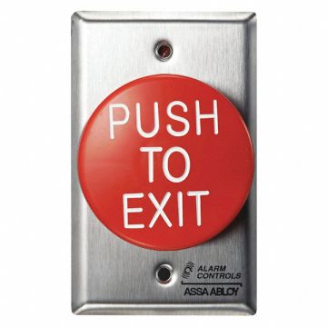 Push Button 2-1/4 in D w/Face Plate