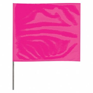 Marking Flag 18  Glo Pink PVC PK100