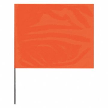 Marking Flag Orange Blank PVC PK100