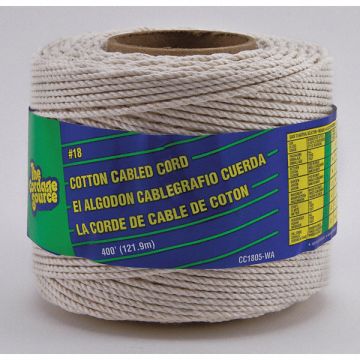 Twine 1/16 in Dia x 400 ft L 20 lb