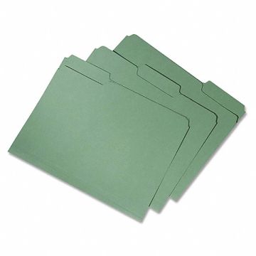 Folder Letter 1/3 Cut Rcycld Green PK100