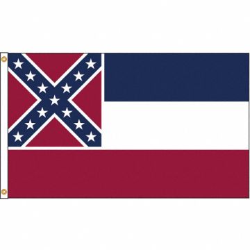D3771 Mississippi Flag 4x6 Ft Nylon