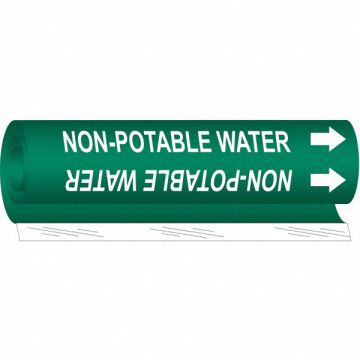 Pipe Markr Non-Potable Water 5in H 8in W