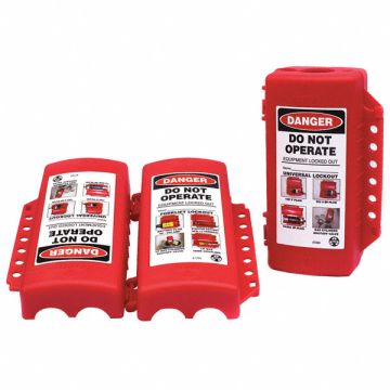 Universal Lockout Device Red 7-1/4 H