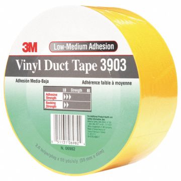Duct Tape Yellow 2 in x 50 yd 6.5 mil
