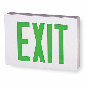 Exit Sign Alum Wht 11 3/8in 2W