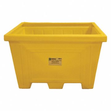 Storage Tote 123 gal. Yellow HDPE