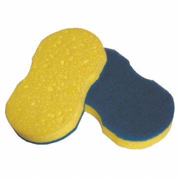Scrubber Sponge 6 in L Blue/Yellow PK20