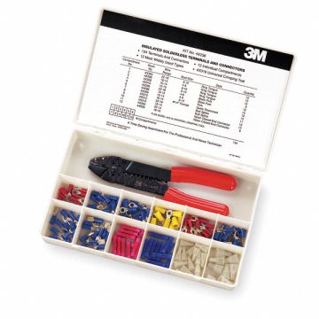 Wire Termnl Kit With Crimp Tool 134 pcs.