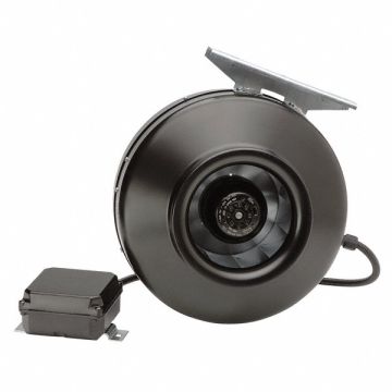 Steel 8 D 7.6 H 9.5 W Inline Duct Fan