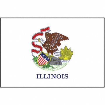 D3761 Illinois State Flag 3x5 Ft