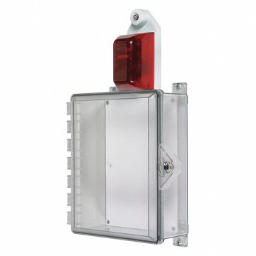 Protective Cabinet Clear 12in Thumb Lock