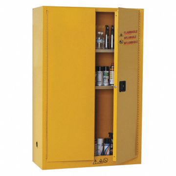 Flammable Safety Cabinet 45 gal Yellow