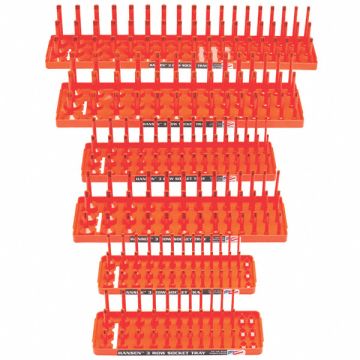 Socket Tray Set ABS Plastic Orange