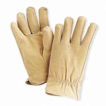 D1592 Leather Gloves Beige S PR