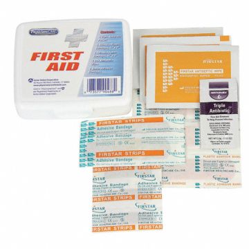 First Aid Kit Portable White Plastic