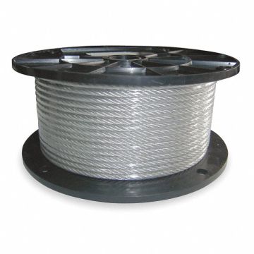 Cable 1/8 In L500Ft WLL420Lb 1x7 SS