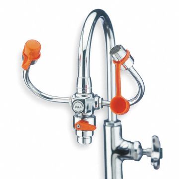 Eyewash w/Diverter Faucet Mount 6-3/4 W