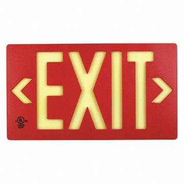 Exit Sign PF50 Red Single Side
