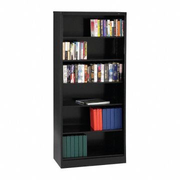 Bookcase Welded 6 Shelf Black
