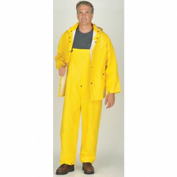 E4400 Rain Suit w/Jacket/Bib Unrated Yellow XL