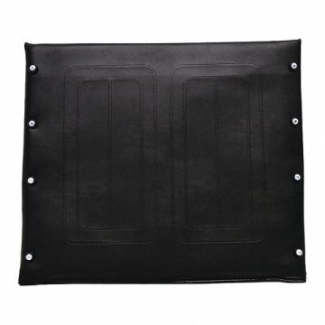 Vinyl Seat Upholstery 18 W 8 Hole Black