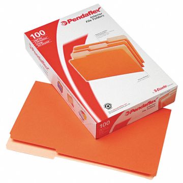 Legal File Folders Orange PK100