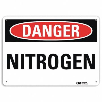 Danger Sign 7 in x 14 in Aluminum