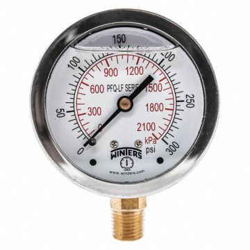 J1382 Gauge Pressure 0 to 300 psi 2-1/2 in