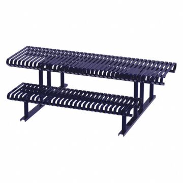 Picnic Table Blue 94 in D 77-1/2 in W