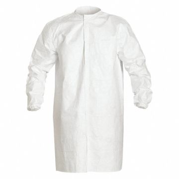 Disposable Frock White Snaps S PK30