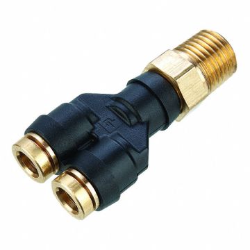 Male Y Connector 1/4 in Tube 2.12 in L