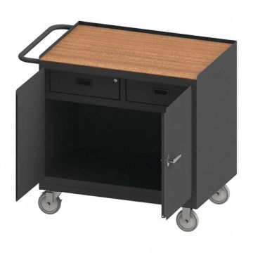 Mobile Cabinet Bench Hardboard 36 W 24 D