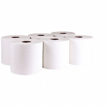 Paper Towel Roll Hardwound White PK6