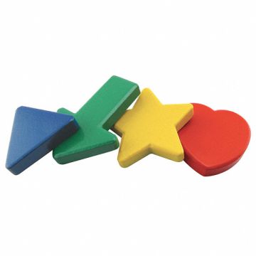 Magnetic Shapes Red Blue Green Yllow PK4