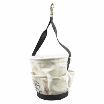 Bucket Bag Canvas Tapered Wall OffWhite