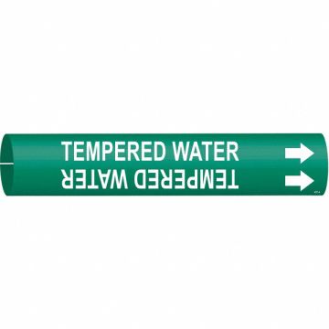 Pipe Mrkr Tempered Water 7/8in H 7/8in W