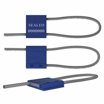 Cable Seals Blue Anodized PK50