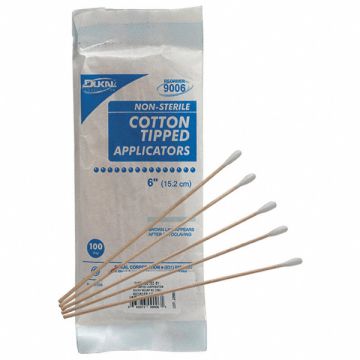 Cotton Tip Swab Non-Sterile 6 in PK100