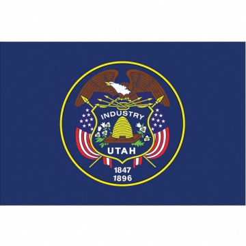 D3761 Utah State Flag 3x5 Ft