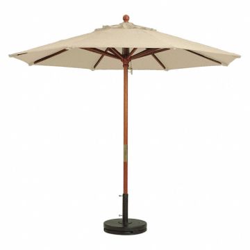 Wood Umbrella 9 Ft 1-1/2 Pole Khaki