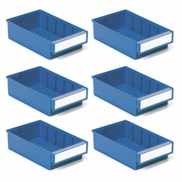 Shelf Bins 11.81 x7.32 x3.23 Blue PK6