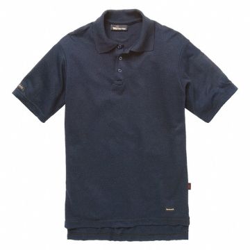 FR Short Sleeve Shirt Navy 3LT Button