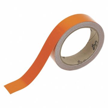 Pipe Marking Tape Orng 1in W 30ft Roll L