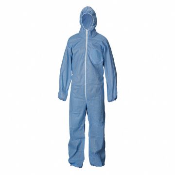 Hooded Coverall Elastic Blue 3XL PK25
