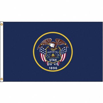D3772 Utah Flag 5x8 Ft Nylon