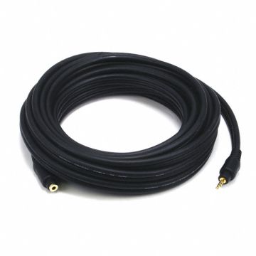 A/V Cable 3.5mm M/F Ext Cble Blk 20ft